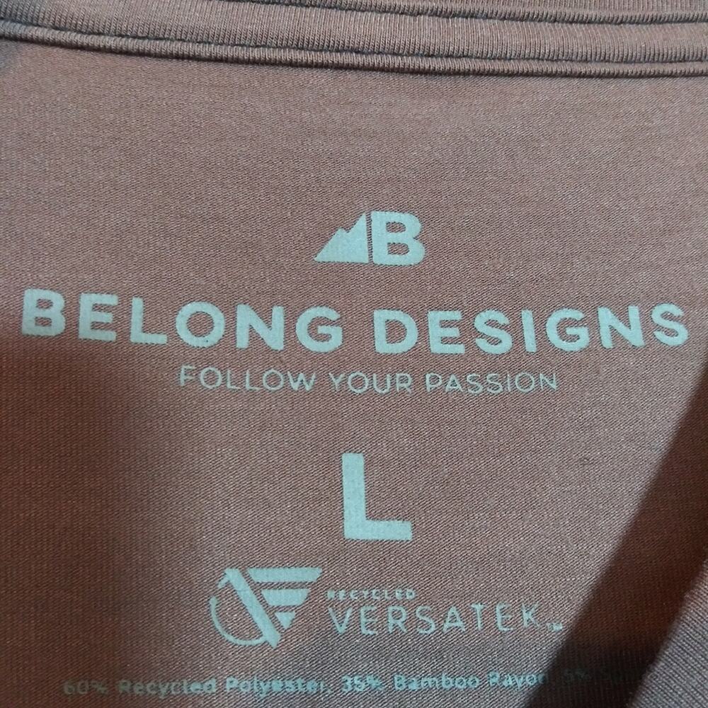 Belong Brown Women's Core Traverse Tek Tee Outdoors Size L - Picture 5 of 6